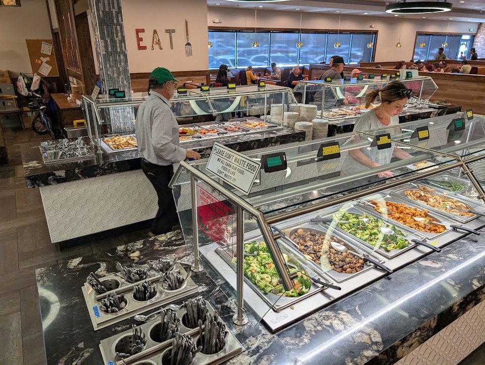 Menu page showing party tray options.